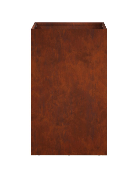 Vaso da giardino Ruggine 40 x 40 x 50 cm Acciaio Corten