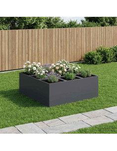 Vaso da giardino Antracite 100 x 100 x 50 cm