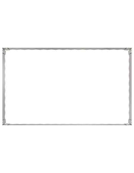Bordura per Prato 100 x 60 x 35 cm Acciaio Argento