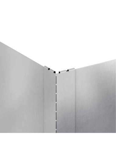 Bordura per Prato 100 x 100 x 35 cm Acciaio Argento