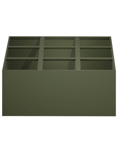 Vaso da giardino Verde Oliva 100 x 100 x 50 cm