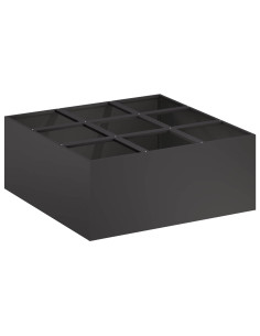 Vaso da giardino Nero 100 x 100 x 40 cm 2
