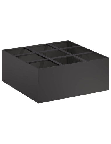 Vaso da giardino Nero 100 x 100 x 40 cm
