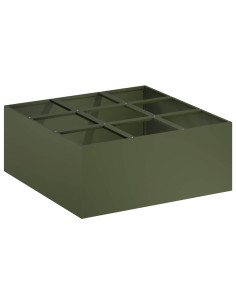 Vaso da giardino Verde Oliva 100 x 100 x 40 cm 2
