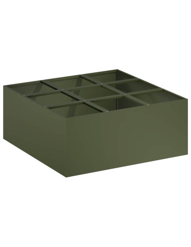 Vaso da giardino Verde Oliva 100 x 100 x 40 cm