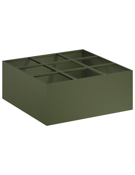 Vaso da giardino Verde Oliva 100 x 100 x 40 cm
