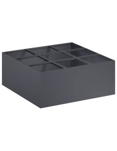 Vaso da giardino Antracite 100 x 100 x 50 cm 2