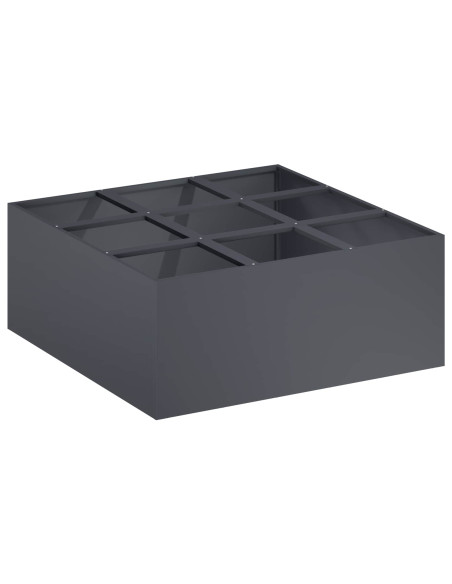 Vaso da giardino Antracite 100 x 100 x 50 cm