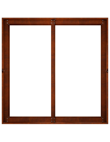 Vaso da giardino Ruggine 80 x 80 x 60 cm Acciaio Corten