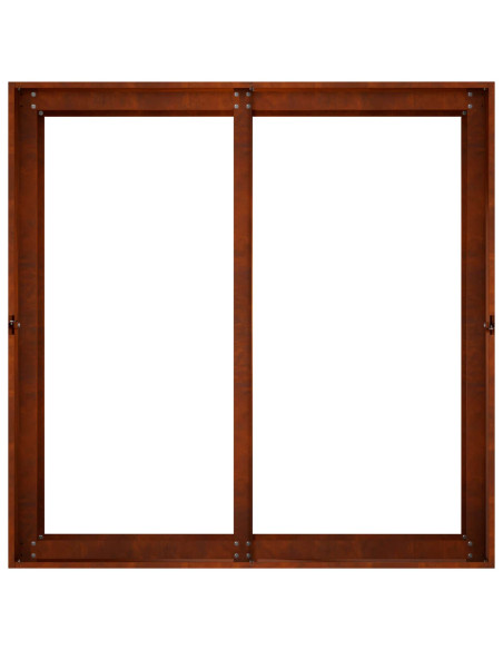 Vaso da giardino Ruggine 80 x 80 x 60 cm Acciaio Corten