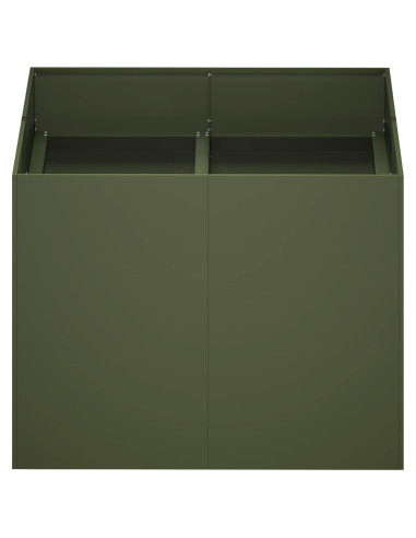 Vaso da giardino Verde Oliva 80 x 80 x 60 cm