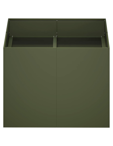 Vaso da giardino Verde Oliva 80 x 80 x 60 cm