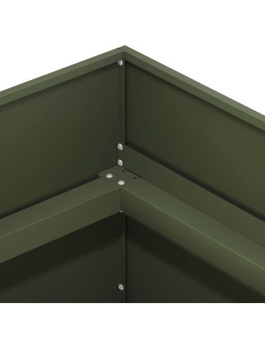 Vaso da giardino Verde Oliva 80 x 80 x 60 cm