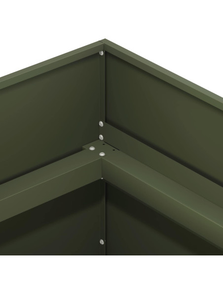 Vaso da giardino Verde Oliva 80 x 80 x 60 cm