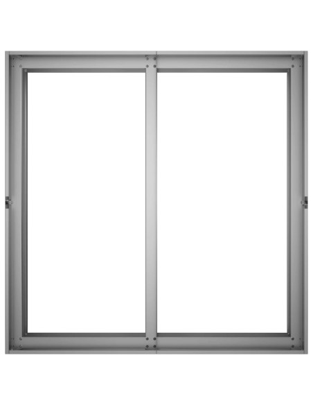 Vaso da giardino Argento 80 x 80 x 60 cm Acciaio zincato