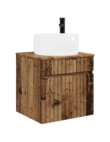 Set di Armadi da Bagno 3 pz Legno antico 49 x 44,5 x 66 cm