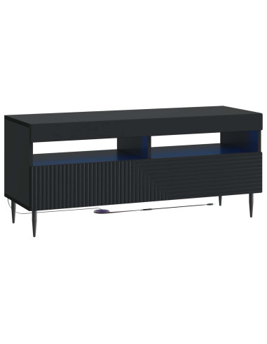 Mobile TV LED a 3 pezzi Nero Legno ingegnerizzato