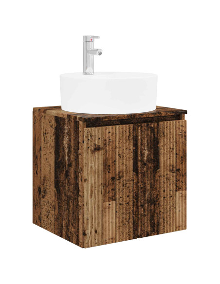 Set di Armadi da Bagno 3 pz Legno antico 49,5 x 44,5 x 65 cm