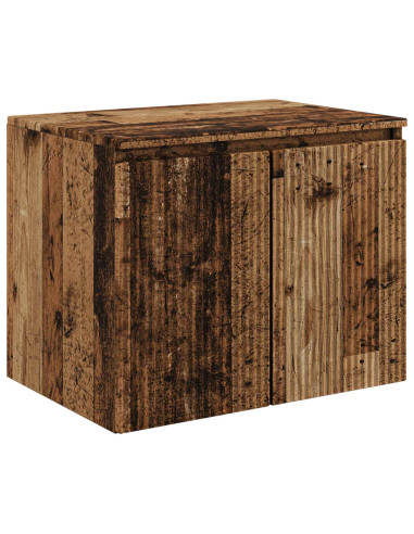 Set di Armadi da Bagno 3 pz Legno antico 49,5 x 44,5 x 65 cm