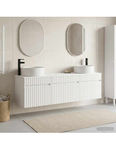 Set di Armadi da Bagno 3 pz Bianco 49 x 44,5 x 65,5 cm