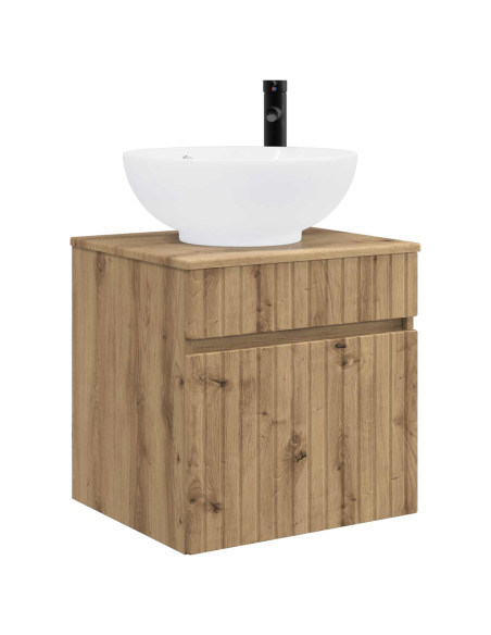 Set di Armadi da Bagno 3 pz Rovere Artigianale