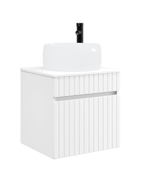 Set di Armadi da Bagno 3 pz Bianco 49 x 44,5 x 66 cm