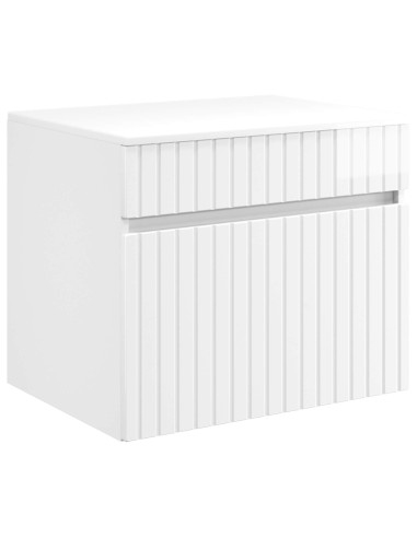 Set di Armadi da Bagno 3 pz Bianco Lucido 49 x 44,5 x 66 cm