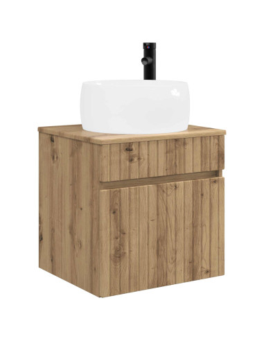 Set di Armadi da Bagno 3 pz Rovere Artigianale