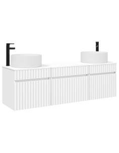 Set di Armadi da Bagno 3 pz Bianco 49 x 44,5 x 65,5 cm 2