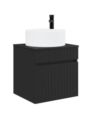 Set di Armadi da Bagno 3 pz Nero 49 x 44,5 x 65,5 cm
