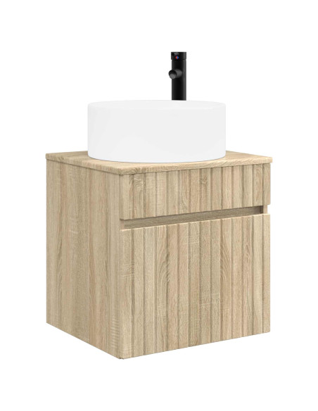 Set di Armadi da Bagno 3 pz Rovere Sonoma 49 x 44,5 x 65,5 cm