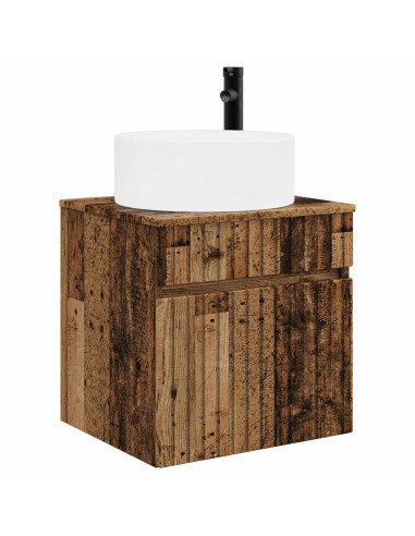 Set di Armadi da Bagno 3 pz Legno antico 49 x 44,5 x 65,5 cm
