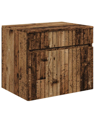 Set di Armadi da Bagno 3 pz Legno antico 49 x 44,5 x 65,5 cm