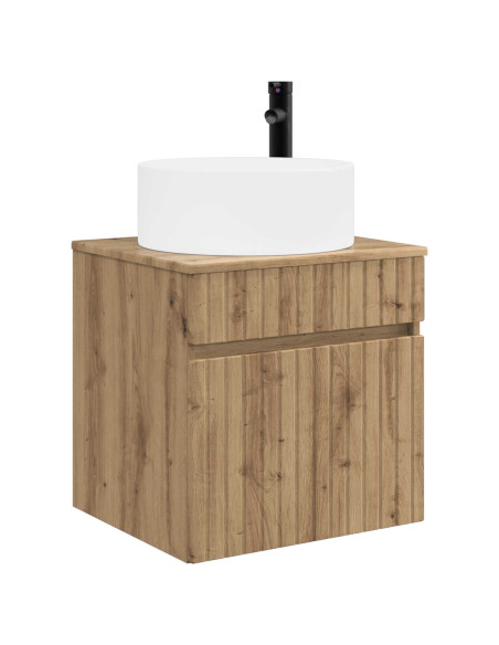 Set di Armadi da Bagno 3 pz Rovere Artigianale