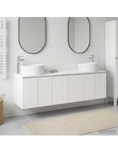 Set di Armadi da Bagno 3 pz Bianco 49,5 x 44,5 x 65,5 cm