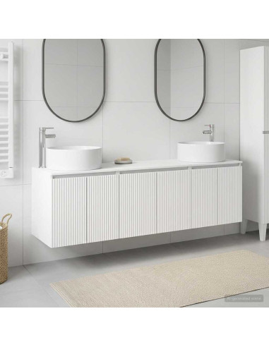 Set di Armadi da Bagno 3 pz Bianco 49,5 x 44,5 x 65,5 cm