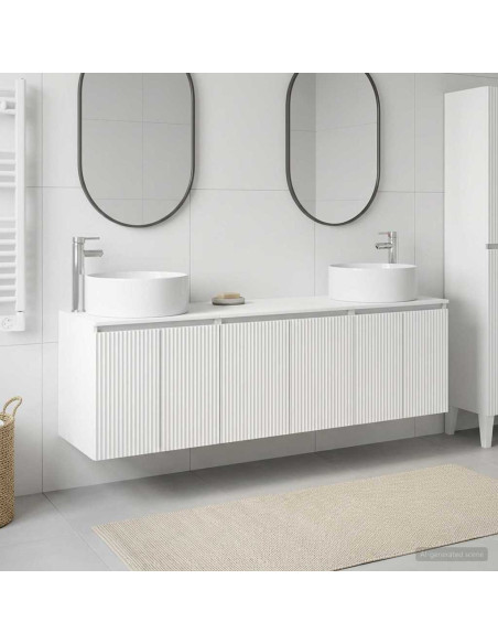 Set di Armadi da Bagno 3 pz Bianco 49,5 x 44,5 x 65,5 cm