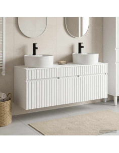 Set di Armadi da Bagno 3 pz Bianco 49 x 44,5 x 65 cm