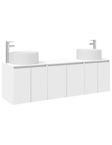 Set di Armadi da Bagno 3 pz Bianco 49,5 x 44,5 x 65,5 cm