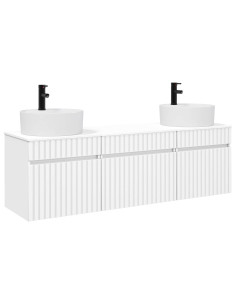 Set di Armadi da Bagno 3 pz Bianco 49 x 44,5 x 65 cm 2