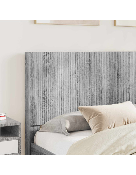 Struttura del letto con stoccaggio e testata Sonoma grigio
