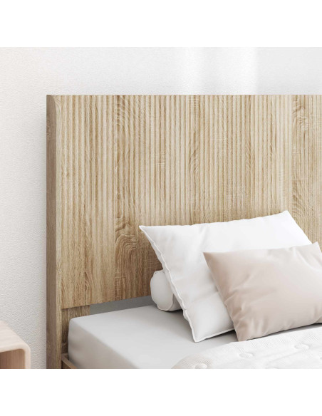 Struttura del letto con stoccaggio e testata Rovere Sonoma