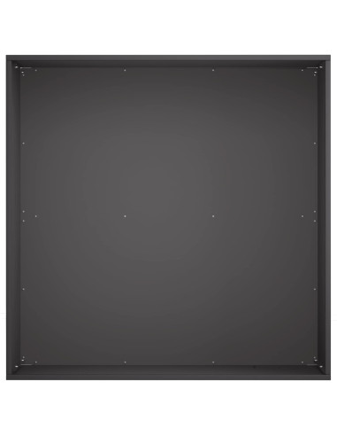 Vaso da giardino Nero 40 x 40 x 30 cm Acciaio laminato a freddo