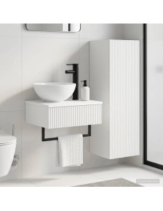 Set di mobili per il bagno 2 pz Bianco 33 x 34,5 x 100 cm