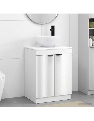 Set di mobili per il bagno Bianco Legno ingegnerizzato