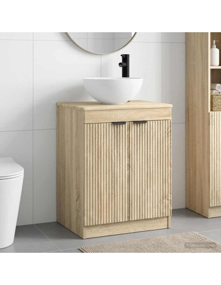 Set di mobili per il bagno Rovere Sonoma Legno ingegnerizzato