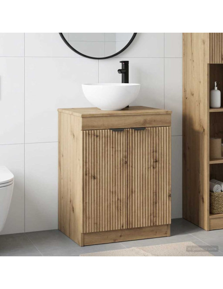 Set di mobili per il bagno Rovere Artigianale