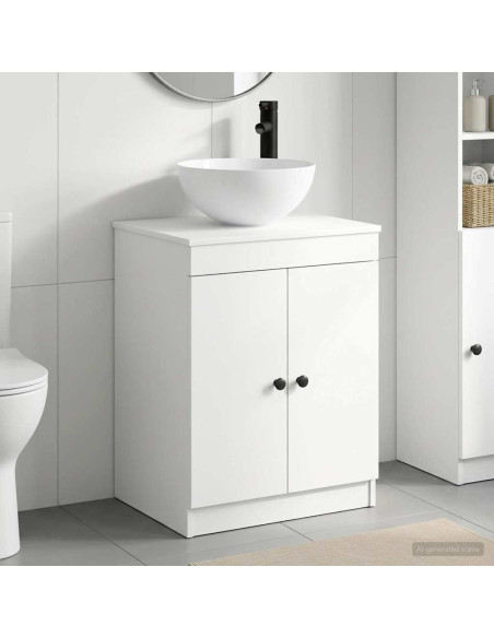 Set di mobili per il bagno Bianco Legno ingegnerizzato