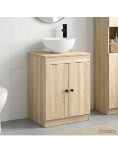 Set di mobili per il bagno Rovere Sonoma Legno ingegnerizzato