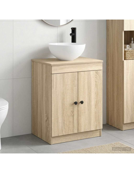 Set di mobili per il bagno Rovere Sonoma Legno ingegnerizzato